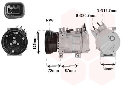 Van Wezel 1300K429 Compressor, air conditioning 1300K429 1300K429 Van Wezel Compressor, air conditioning