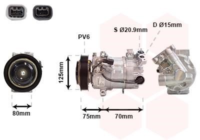 Van Wezel 1301K700 Compressor, air conditioning 1301K700 1301K700 Van Wezel Compressor, air conditioning