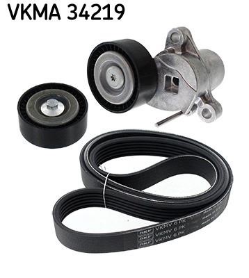 Drive belt kit Ford C-Max: VKMA34219 SKF V-Ribbed Belt Set