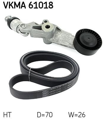 Drive belt kit Toyota: VKMA61018 SKF V-Ribbed Belt Set