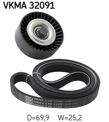 VKMA32091 SKF V-Ribbed Belt Set