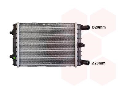 Car radiator Audi Q8: 03012704 Van Wezel Engine cooling radiator