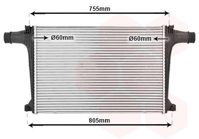 03014706 Van Wezel Intercooler, charger