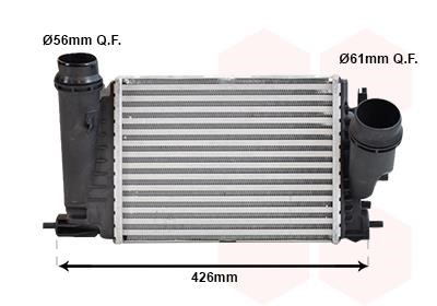 Intercooler charger Renault Scenic: 43004680 Van Wezel Intercooler, charger