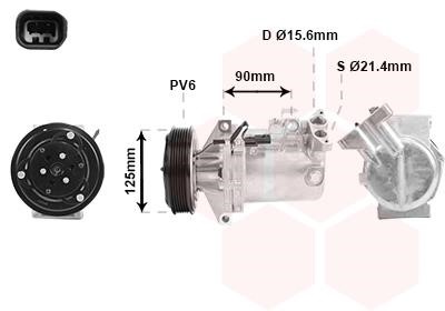 Van Wezel 4300K495 Compressor, air conditioning 4300K495 4300K495 Van Wezel Compressor, air conditioning