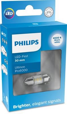 Philips 11860WU60X1 LED lamp Philips Ultinon Pro6000 LED Festoon (C5W) 12V 1W 11860WU60X1