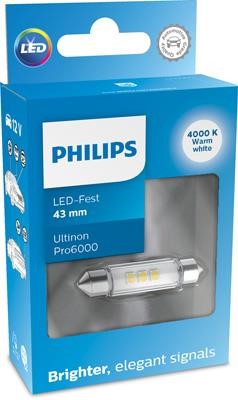 Philips 11866WU60X1 LED lamp Philips Ultinon Pro6000 LED Festoon (C5W) 12V 1W 11866WU60X1