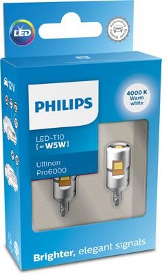 Philips 11961WU60X2 LED lamp Philips Ultinon Pro6000 LED T10 (W5W) 12V 0,9W 11961WU60X2