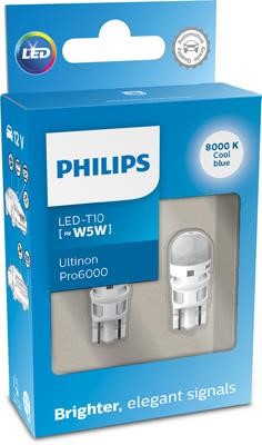 Philips 11961XU60X2 LED lamp Philips Ultinon Pro6000 LED T10 (W5W) 12V 0,7W 11961XU60X2
