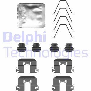 Rear brake pad fitting kit KIA Picanto (Kia Picanto): LX0758 Delphi Brake pad fitting kit
