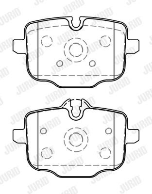 Jurid/Bendix 573878J Rear disc brake pads, set 573878J