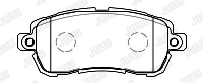 Jurid/Bendix 573885J Brake Pad Set, disc brake 573885J