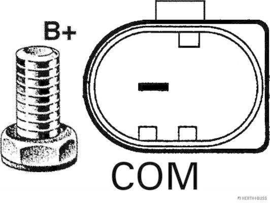 Alternator H+B Elparts 32082200