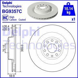 Brake rotor Tesla: BG9357C Delphi Brake disk