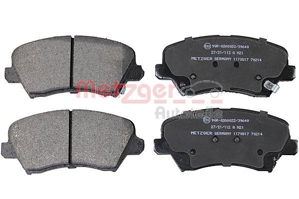 Metzger 1170817 Brake Pad Set, disc brake 1170817