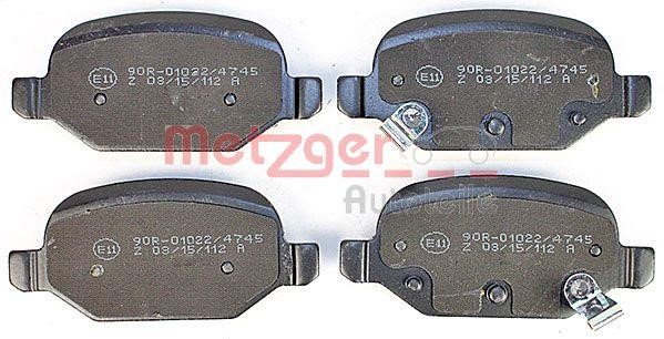 Metzger 1170818 Brake Pad Set, disc brake 1170818