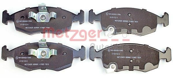 Metzger 1170822 Brake Pad Set, disc brake 1170822