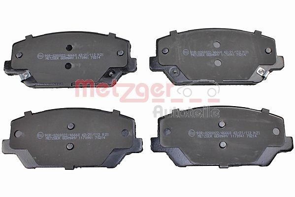 Metzger 1170941 Brake Pad Set, disc brake 1170941