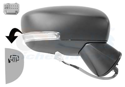 Outside mirror Suzuki Ignis: 5257828 Van Wezel Exterior Mirror