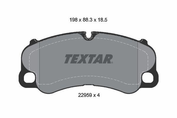Textar 2295901 Brake Pad Set, disc brake 2295901
