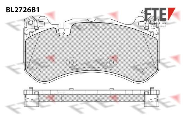 FTE BL2726B1 Brake Pad Set, disc brake BL2726B1