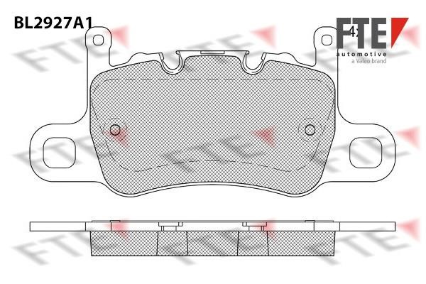 FTE BL2927A1 Brake Pad Set, disc brake BL2927A1