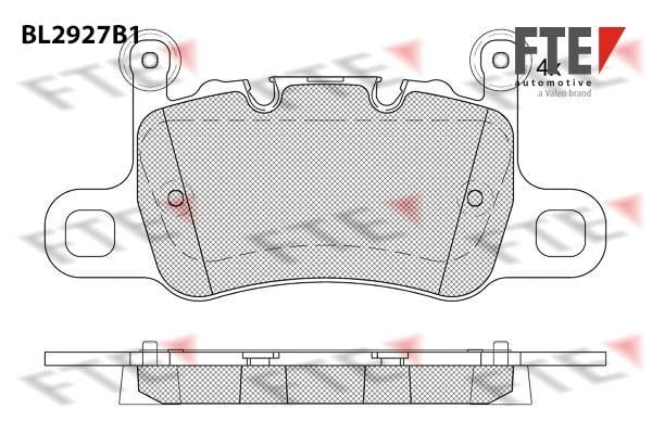FTE BL2927B1 Brake Pad Set, disc brake BL2927B1