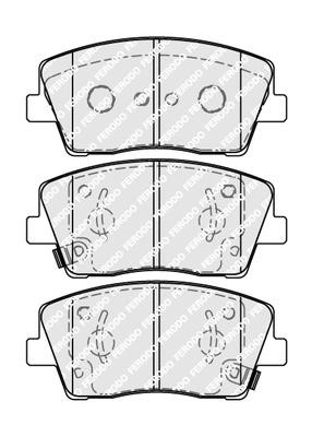 Ferodo FDB5044 FERODO PREMIER disc brake pads, set FDB5044