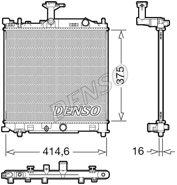 DENSO DRM47040 Radiator, engine cooling DRM47040