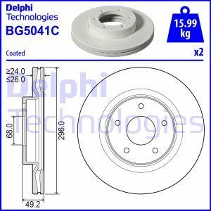 Delphi BG5041C Brake disc BG5041C