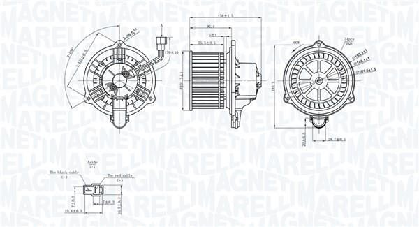 Magneti marelli 069412752010 Fan assy - heater motor 069412752010