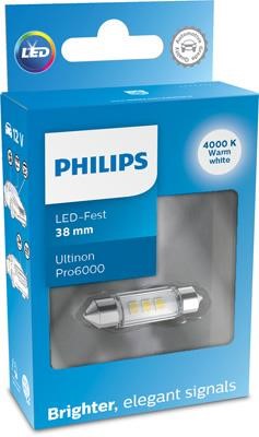 Philips 11854WU60X1 LED lamp Philips Ultinon Pro6000 LED Festoon (C5W) 12V 1W 11854WU60X1