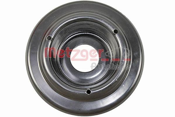 Coil spring plate Audi: 6490309 Metzger Suspension spring plate rear
