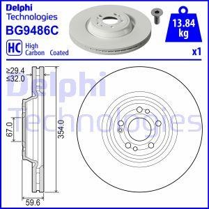 Delphi BG9486C Brake disc BG9486C