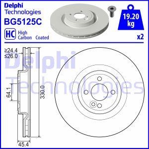 Delphi BG5125C Brake disc BG5125C