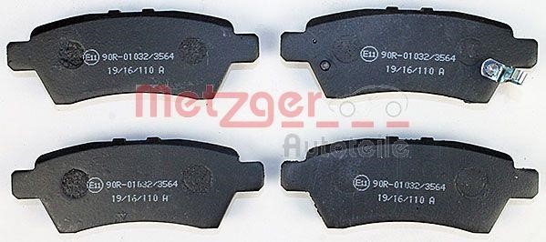 Metzger 1170825 Brake Pad Set, disc brake 1170825