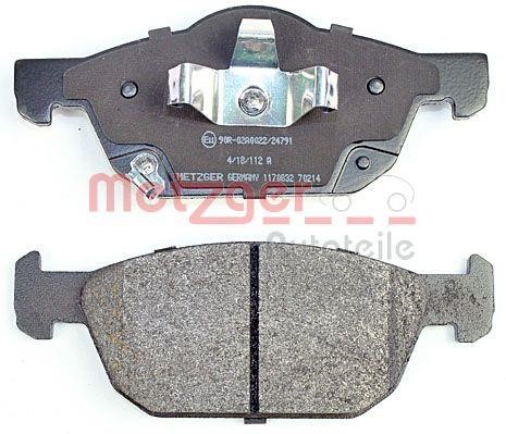 Brake Pad Set, disc brake Metzger 1170832