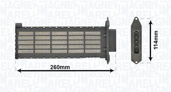 Magneti marelli 350218446000 Heat exchanger, interior heating 350218446000