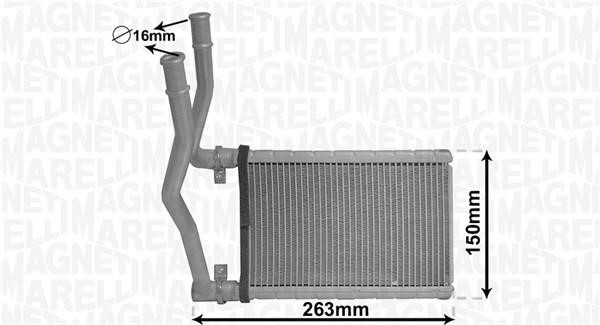 Magneti marelli 350218490000 Heat exchanger, interior heating 350218490000