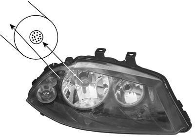 Front lights Seat Ibiza: 4917966 Van Wezel Headlamp