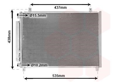 Aircon condenser Suzuki Baleno: 52015708 Van Wezel AC Condenser
