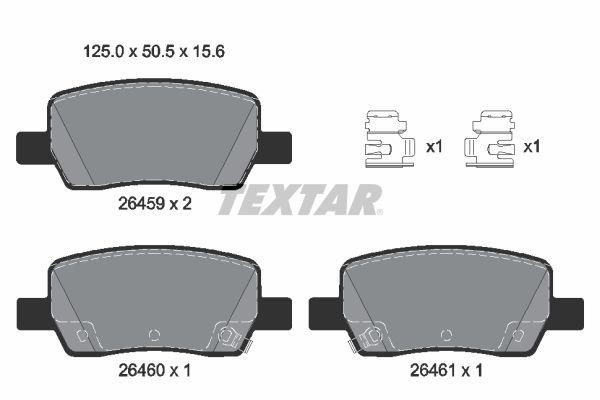 Textar 2645901 Brake Pad Set, disc brake 2645901