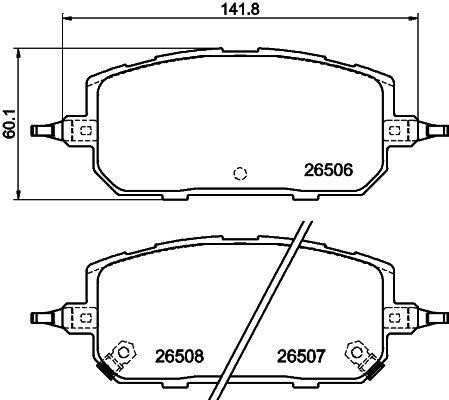 Brake pad kit Mazda MX-30: 2650601 Textar Brake pad set