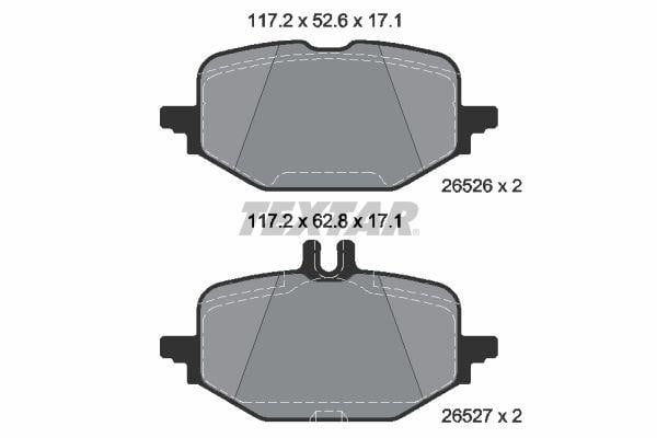 Textar 2652601 Brake Pad Set, disc brake 2652601
