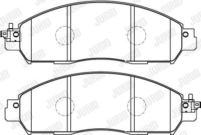 573857J Jurid/Bendix Brake pad set