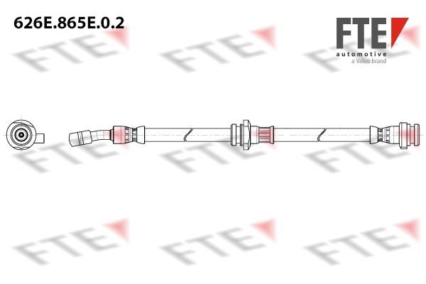 FTE 626E.865E.0.2 Brake Hose 626E865E02