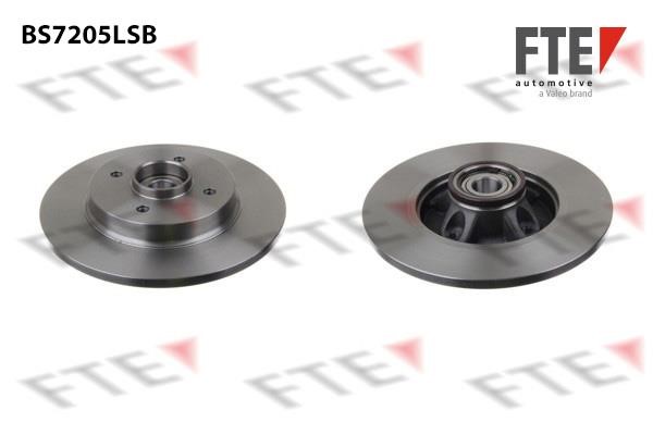 FTE BS7205LSB Rear brake disc, non-ventilated BS7205LSB