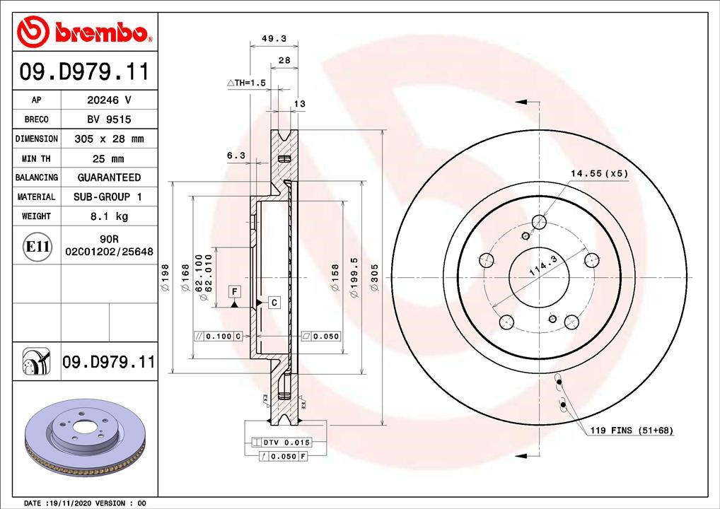 Buy Brembo 09.D979.11 at a low price in United Arab Emirates!