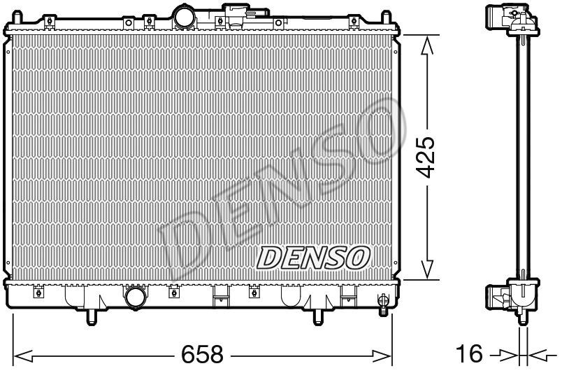 DENSO DRM45051 Radiator, engine cooling DRM45051