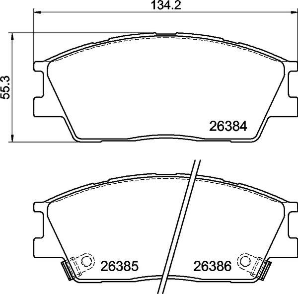 Brembo P 30 126 Brake Pad Set, disc brake P30126